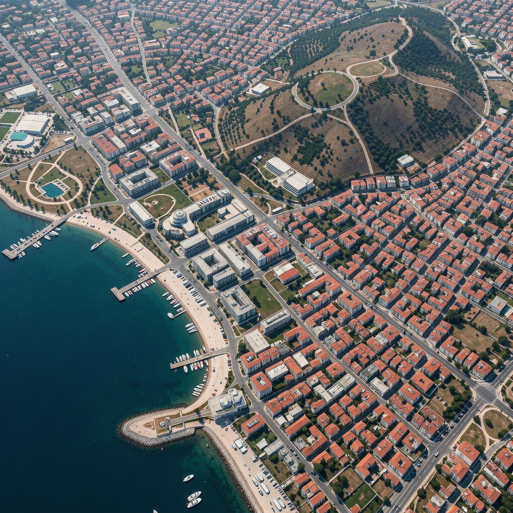 İzmir Karşıyaka Kordonboyu Mahallesi haritası, Traviora ofis konumu gösterilen uydu görüntüsü